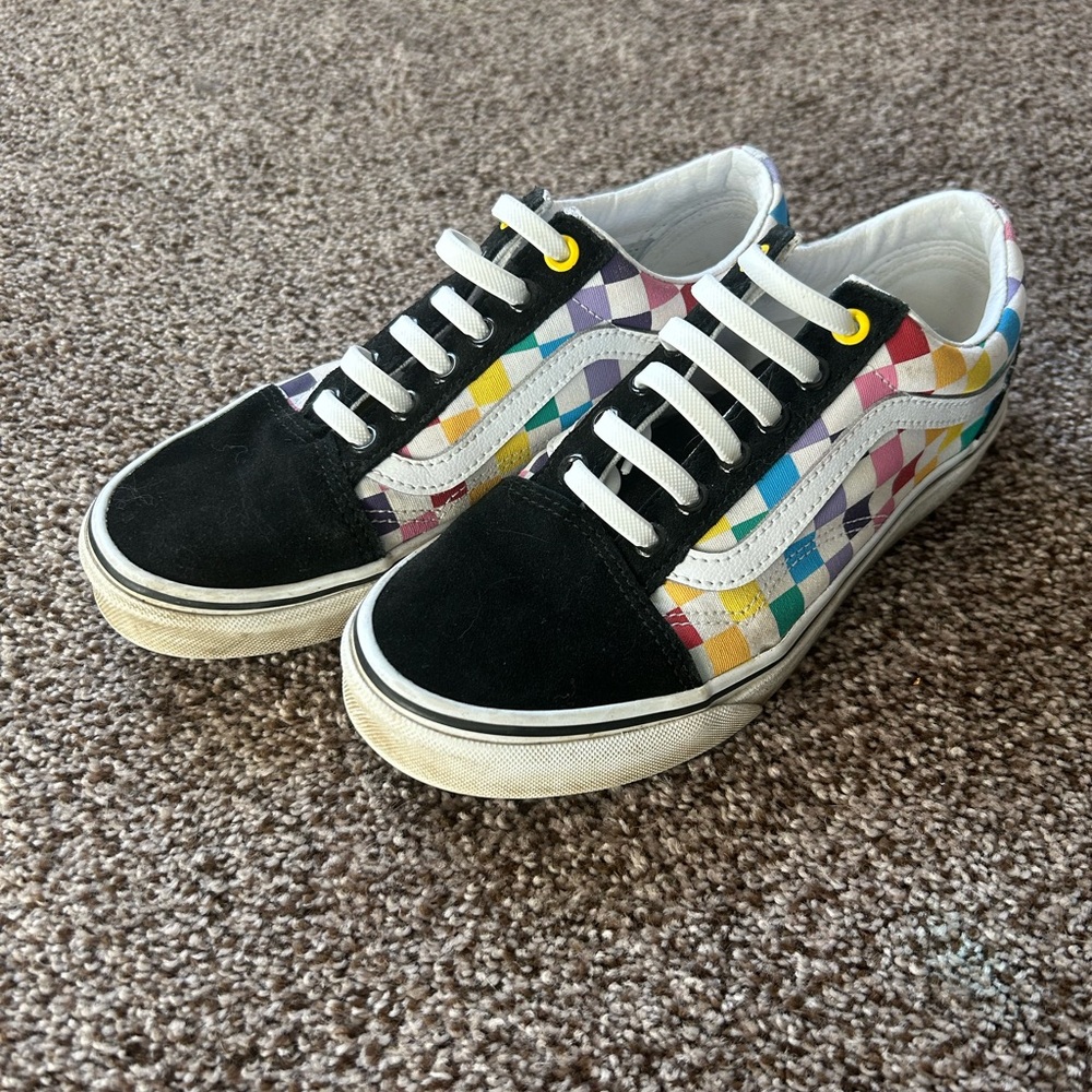 Vans Rainbow Checkered Sneakers